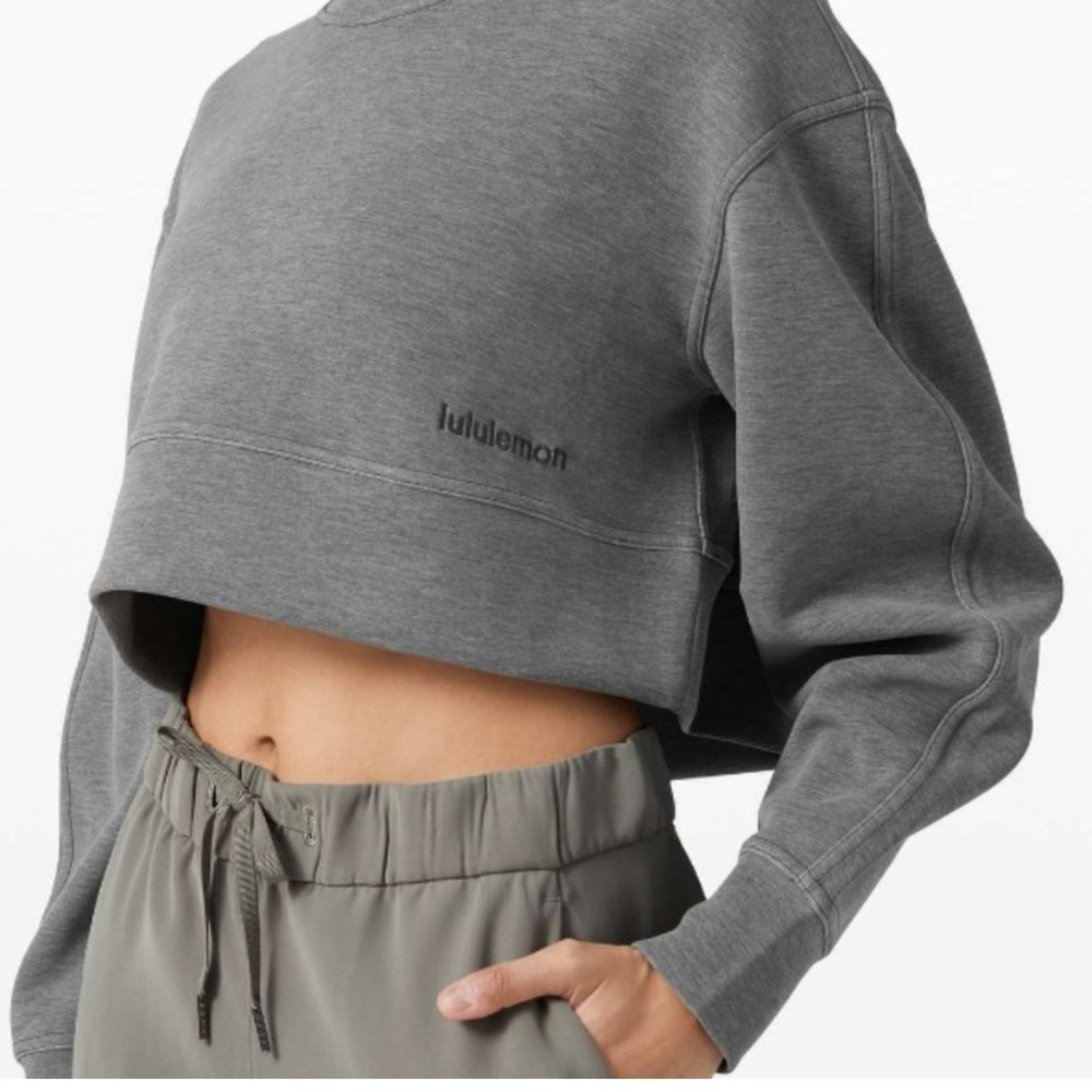 Lululemon soft ambitions cropped sweatshirt
